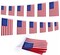 45ft Patriotic American Flag Pennant Banner - 40 Pcs Small USA Flag String Banners for Outdoor Decorations - 4th of July, Memorial Day & Independence Day Party Supplies - Weatherproof Patriotic Decor